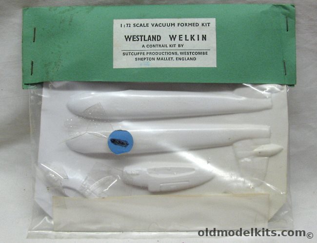 Contrail 1/72 Westland Welkin - Bagged plastic model kit